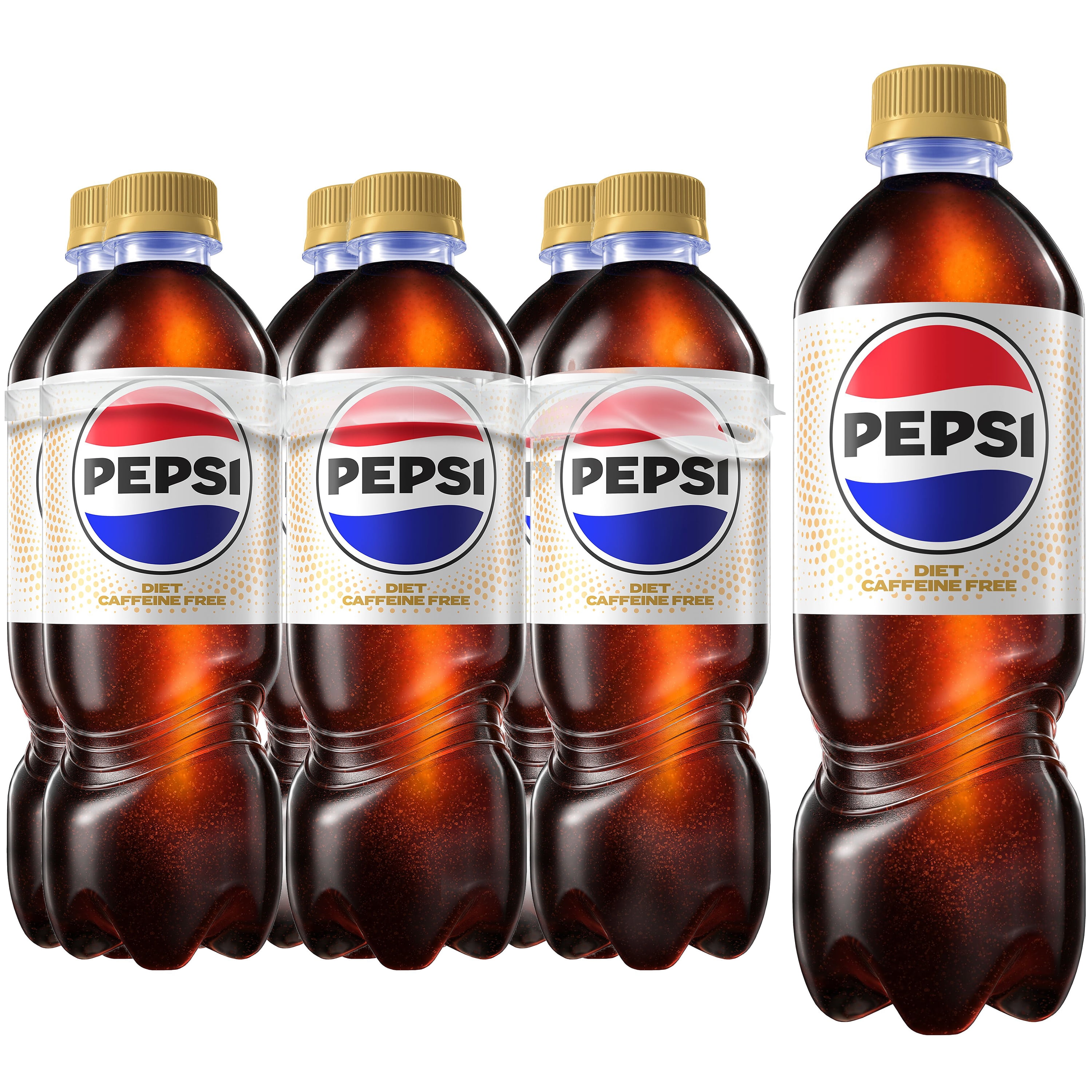 Diet Pepsi Cola Caffeine Free Soda Pop, 16.9 fl oz, 6 Pack Bottles