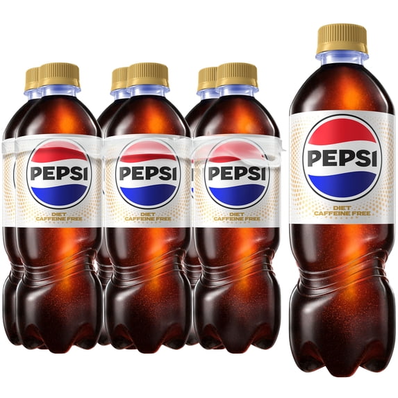 Diet Pepsi Caffeine Free Cola 16.9 Fluid Ounce 6 Pack Plastic Bottles