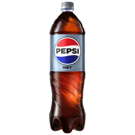 Diet Pepsi Cola Soda Pop, 1.25 Liter Bottle