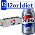 thumbnail image 1 of Diet Pepsi Cola Soda Pop, 12 fl oz, 12 Pack Cans, 1 of 6