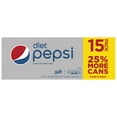 thumbnail image 1 of Diet Pepsi Cola Soda Pop, 12 fl oz , 15 Pack Cans, 1 of 14