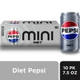 thumbnail image 1 of Diet Pepsi Cola Soda Pop Mini Cans, 1 of 2