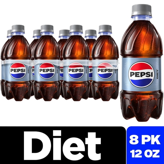 Diet Pepsi Cola Zero Sugar Soda Bottles