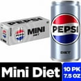 thumbnail image 1 of Diet Pepsi Mini Cans 10 pk / 7.5 fl oz., 1 of 5