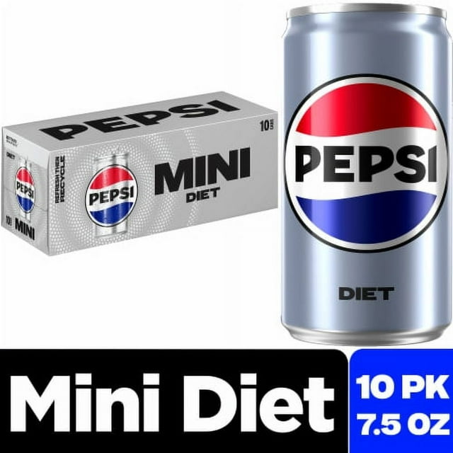 Diet Pepsi Mini Cans 10 pk / 7.5 fl oz.