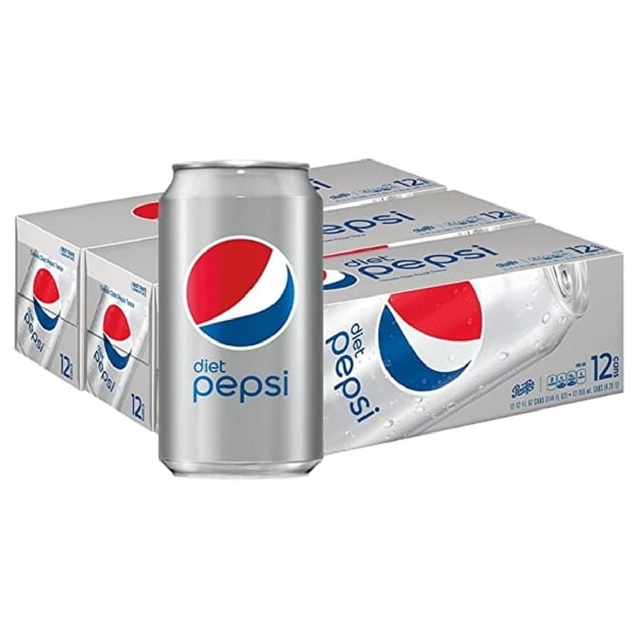 Diet Pepsi Soda, 12 fl oz, 36 Cans - Walmart.com
