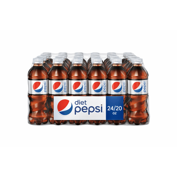 Diet Pepsi Soda, 24 Pack, 20 oz Plastic Bottles, Zero Sugar Diet Cola Carbonated Soft Drink