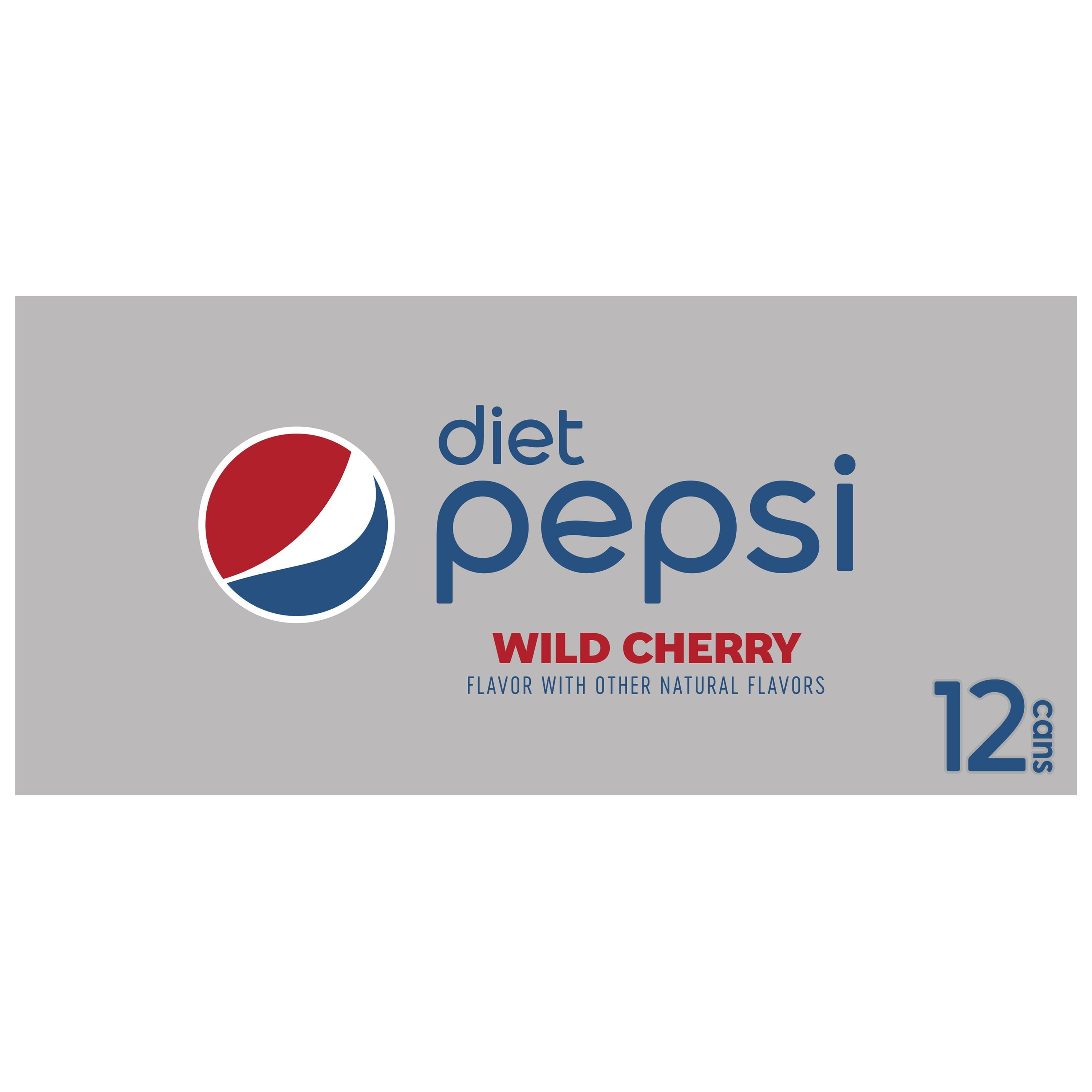 Diet Pepsi Cola Wild Cherry Soda Pop, 12 fl oz 12 Pack Cans