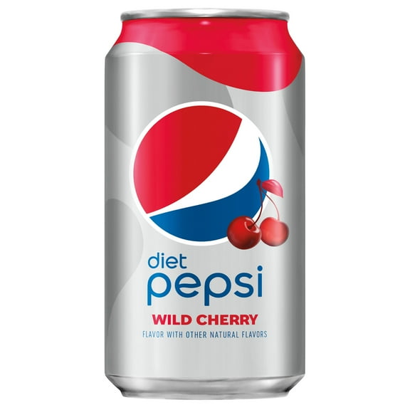 Diet Pepsi Wild Cherry Soda 12oz Cans, 36 Units