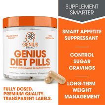 Diet Pill Appetite Suppressant for Weight Loss Fat Burner Thermogenic Supplement, Genius Diet Pills by the Genius Brand