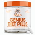 thumbnail image 1 of The Genius Brand - Genius Diet Pills for Weight Loss Support, 50 Veggie Capsules - Smart Appetite Suppressant for Women and Men - Natural 5-HTP & Saffron Supplement - Cortisol & Thyroid Support, 1 of 6