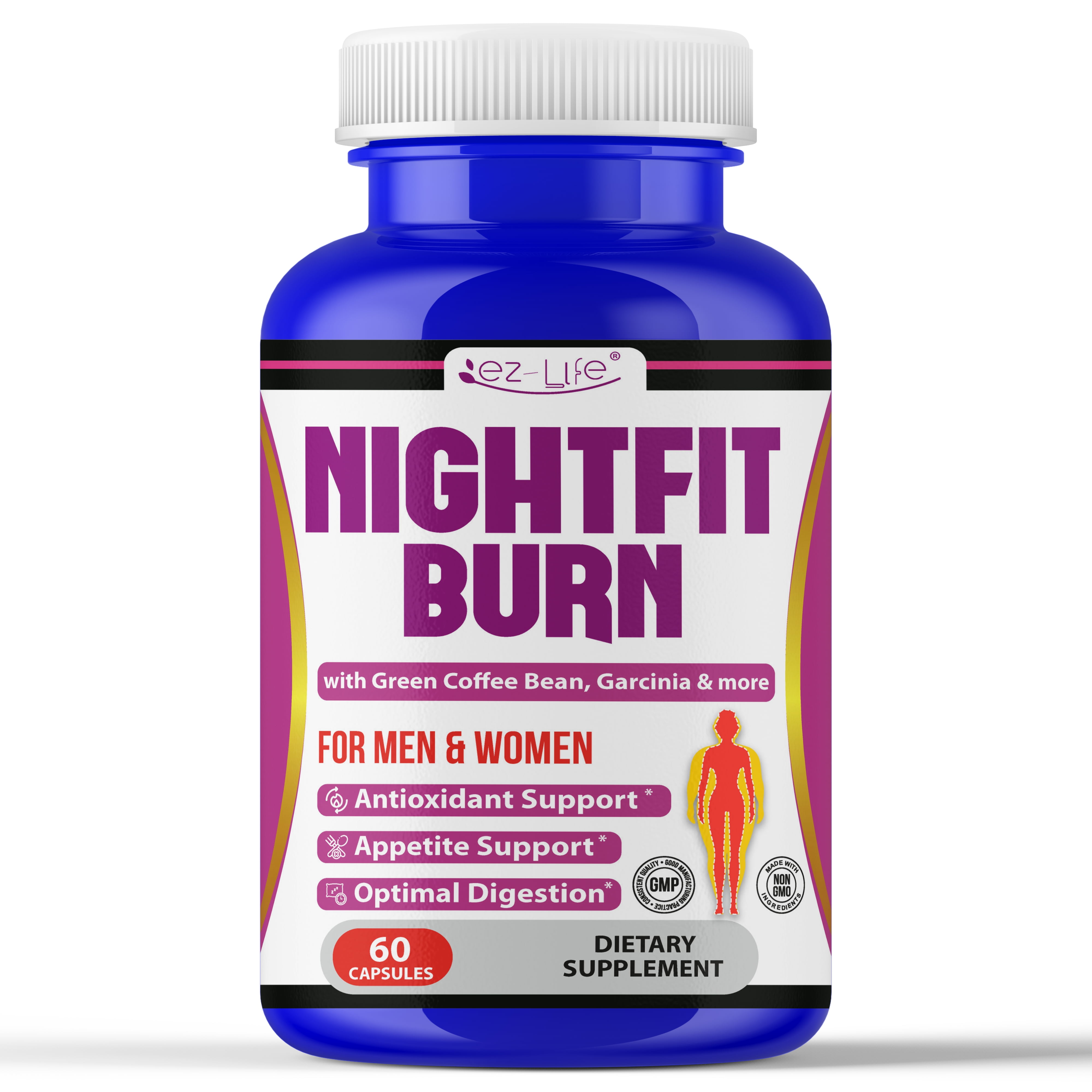 Diet Pills with Garcinia Cambogia, Raspberry Ketones & Green Coffee Extract - Natural Appetite Suppressant 60 Capsules