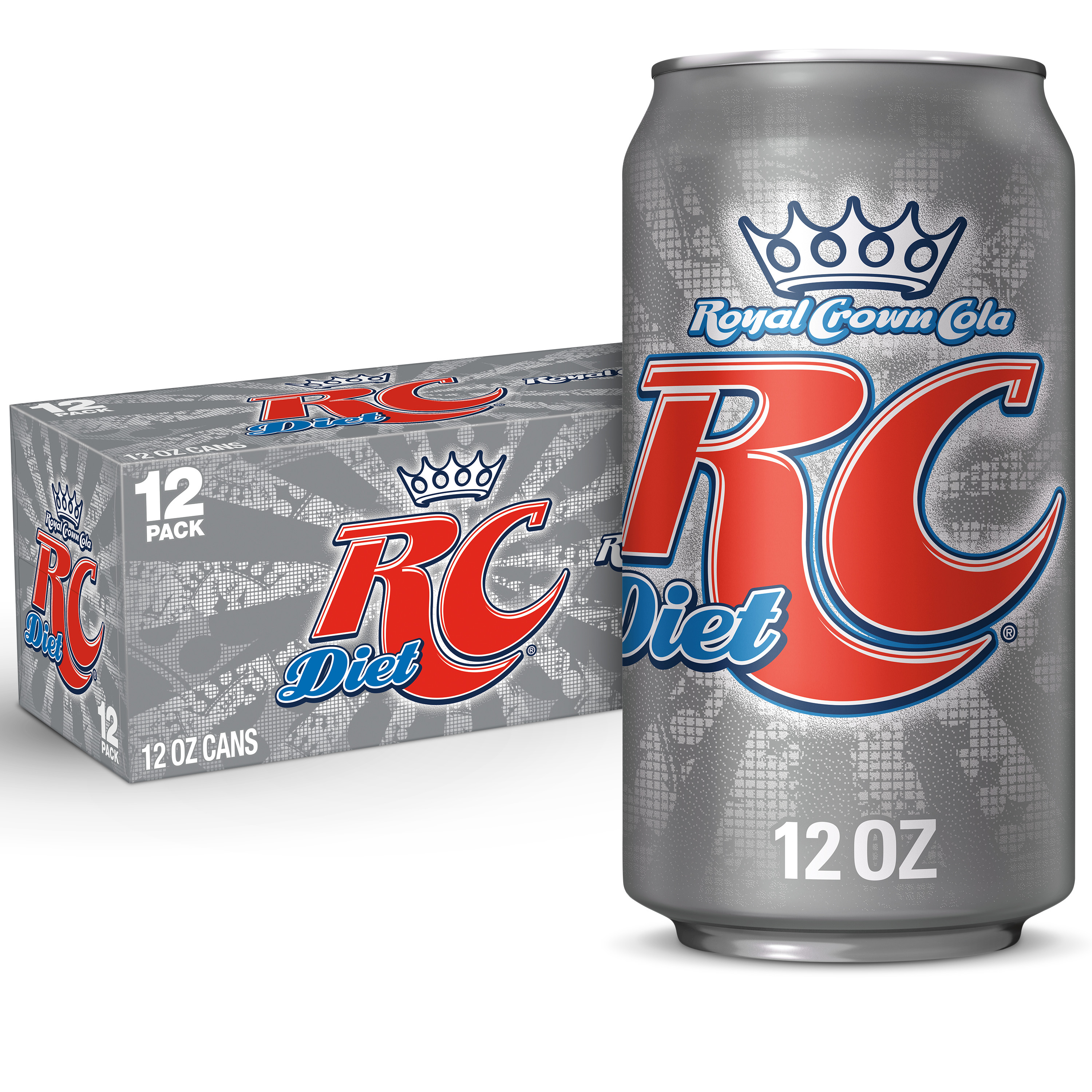 Diet RC Cola Soda Pop, 12 fl oz, 12 Pack Cans - image 1 of 10
