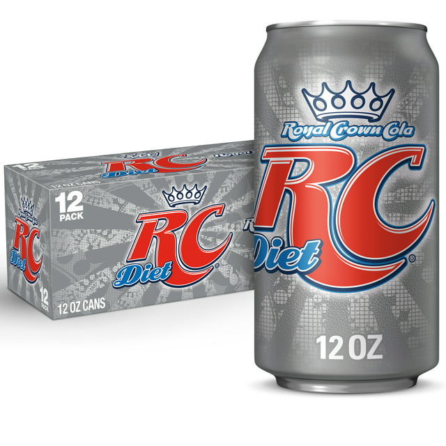 Diet RC Cola Soda Pop, 12 fl oz, 12 Pack Cans