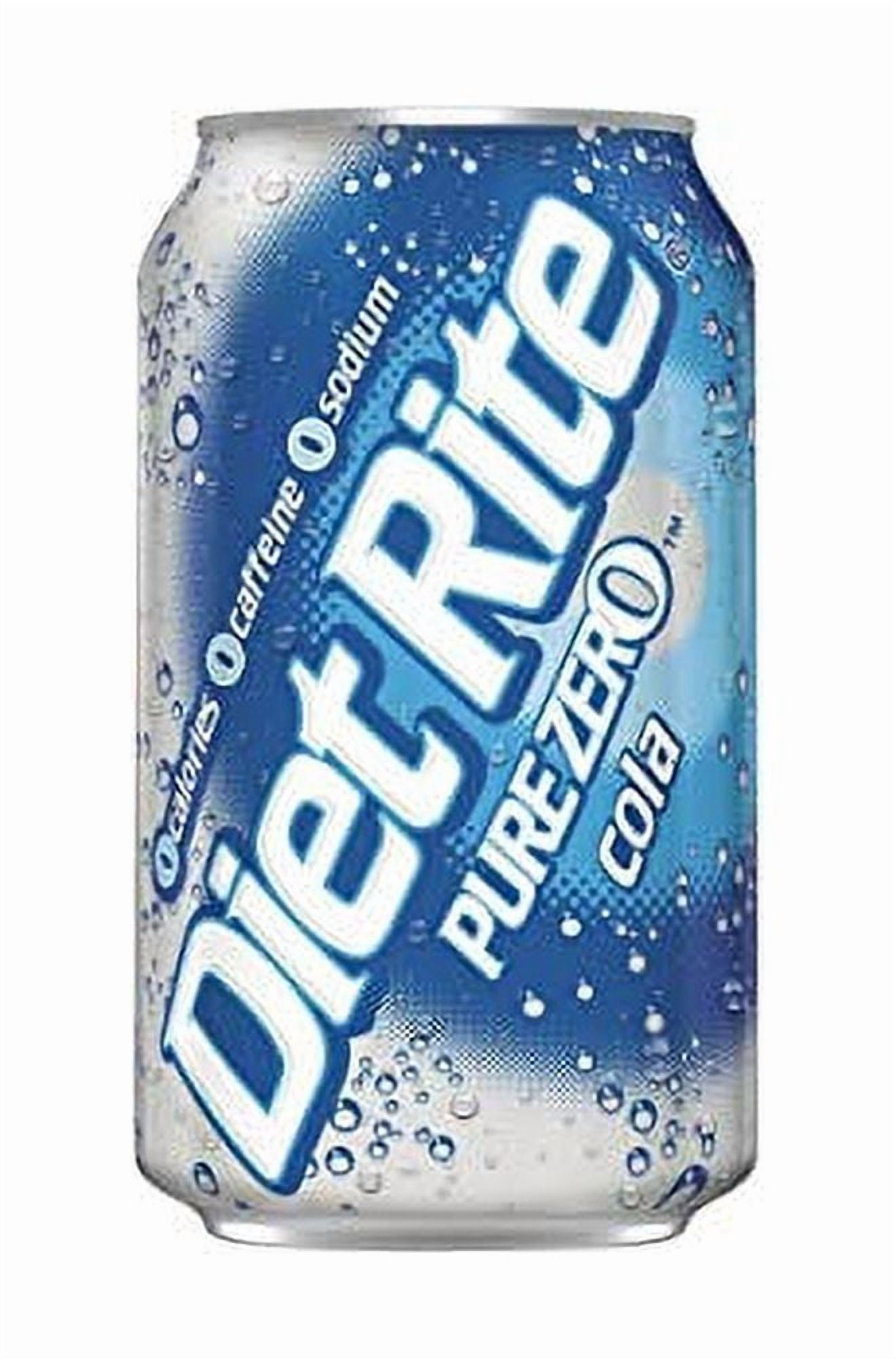 Diet Rite Cola Soda - 24 pack /12 oz, All Natural Family Pack Soda Drinks