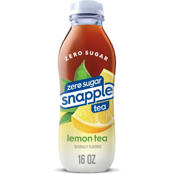 Snapple Zero Sugar Lemon Tea, 16 fl oz bottle
