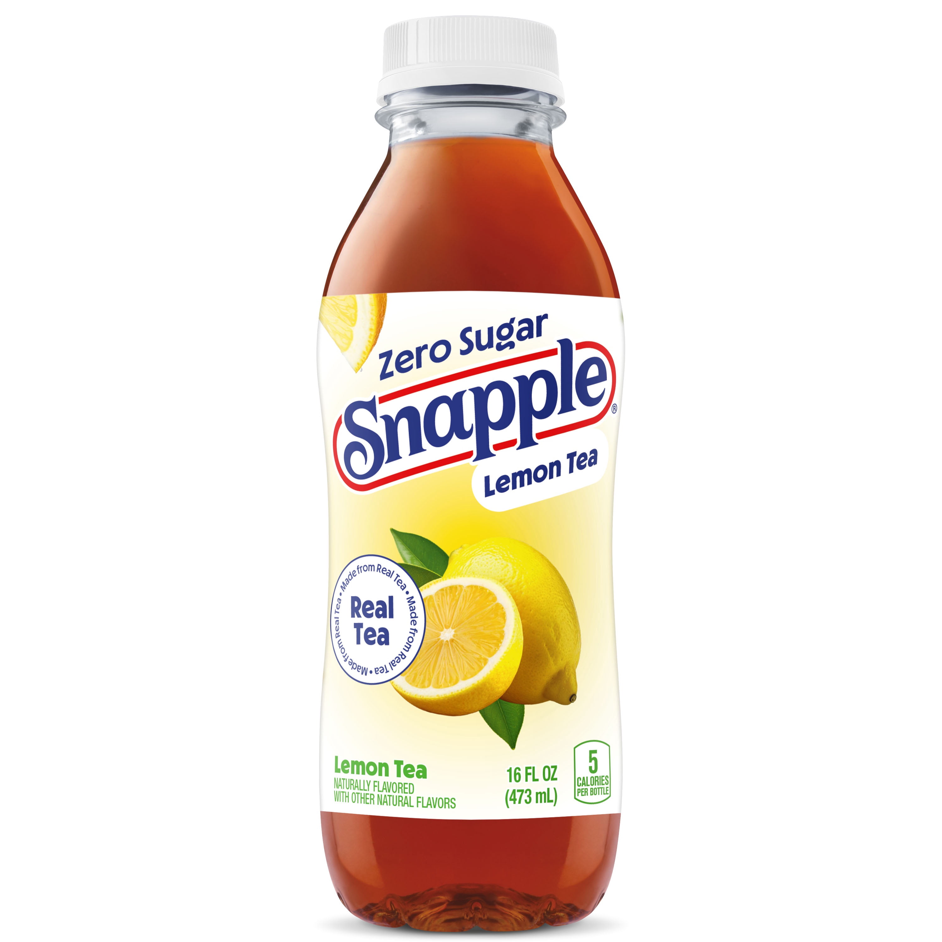 Snapple Diet Lemon Tea, 16 fl oz, Caffeinated Bottled Beverage
