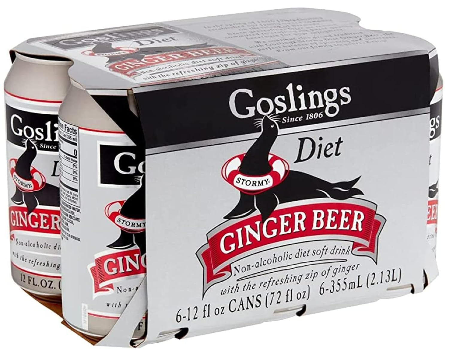 Diet Stormy Beer, 12oz (Pack of 12) Nonalcoholic soft drink wi e refreshing zip of , 0