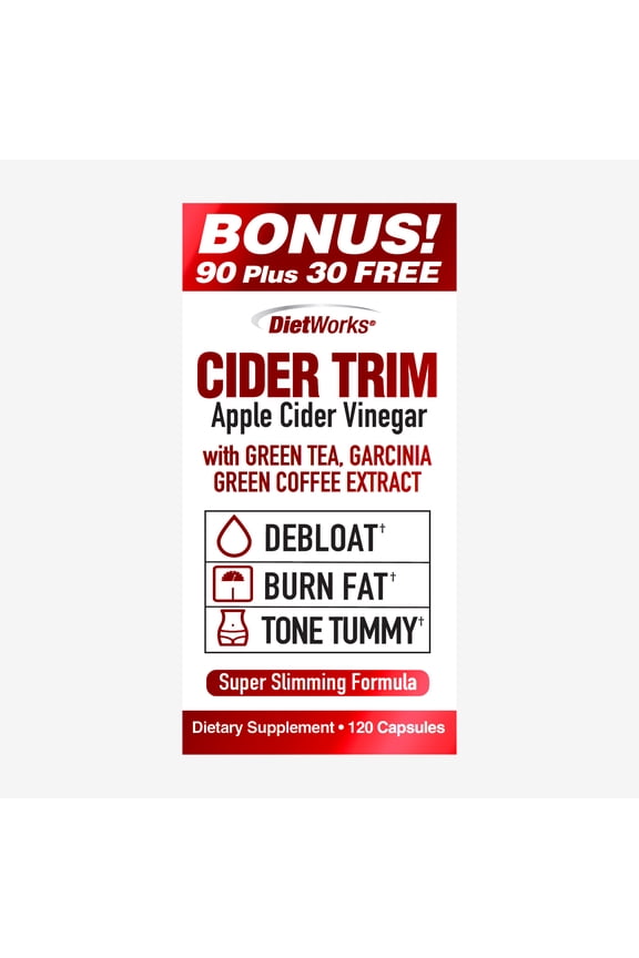 Cider Trim Apple Cider Vinegar Capsules, 120 Ct