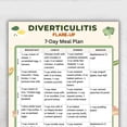 thumbnail image 1 of Dietary Plan Poster For Diverticulitis Attack, Low Fiber 7-day Diet Poster, Suitable Dietary Plan For Diverticulitis And IBS, 1 of 2