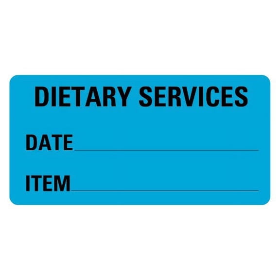 Dietary Services Labels