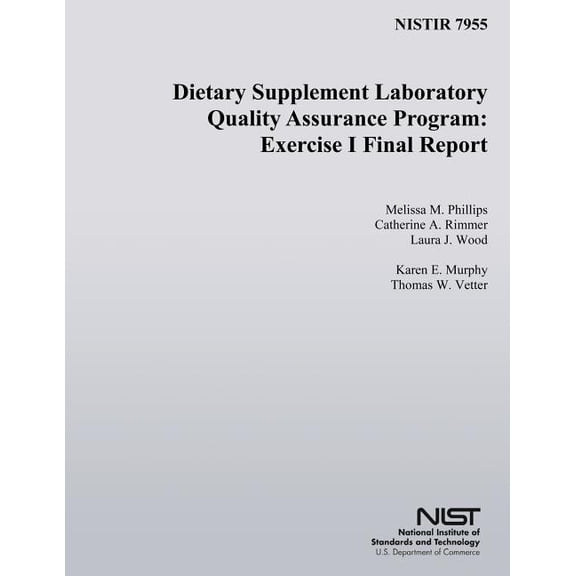 Dietary Supplement Laboratory Quality Assurance Program: Exercise 1 Final Report