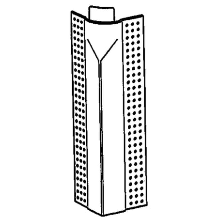 Dietrich Metal Framing, Edge Protector, with Joint Compound for Molding Installation