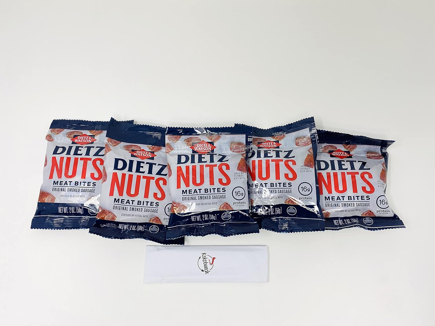 Dietz Nuts Jerky Pork Jerky Meat Bites Smoked Sausage Original With