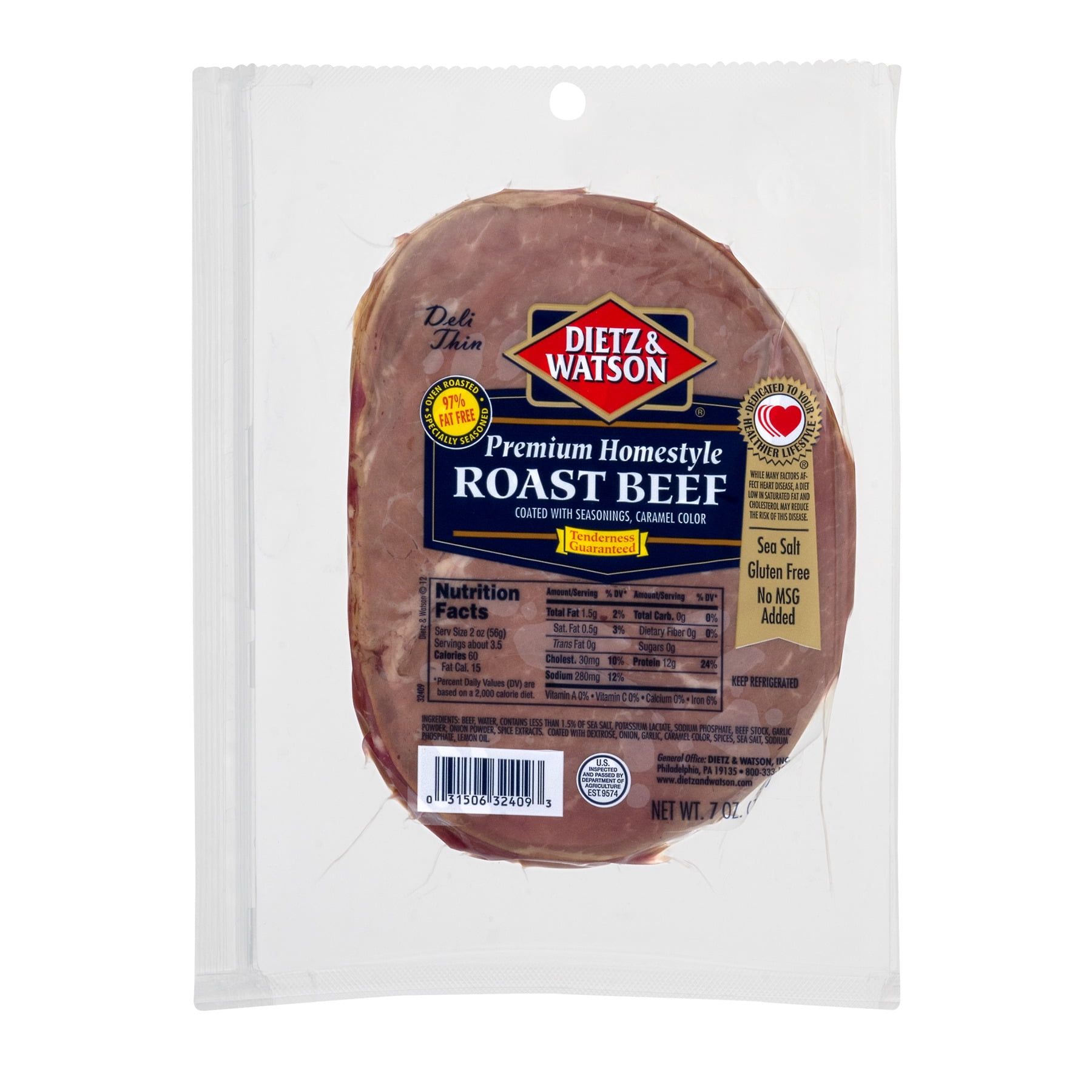 Dietz And Watson D&w Shingled Roast Beef