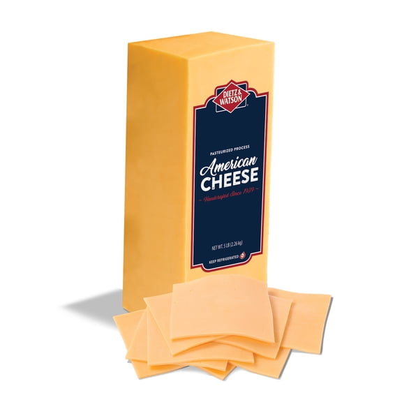 Dietz & Watson Yellow American Cheese, Deli-Sliced
