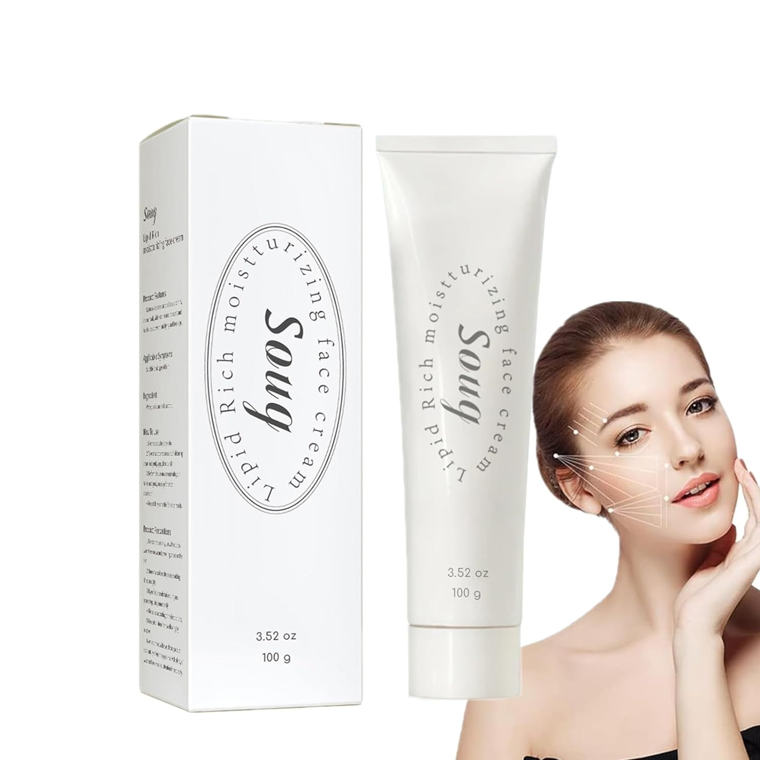 Dieuxskin Instant Angel Moisturizer Cream, Daily Skin Care for Face, Hydrating Facial Cream for