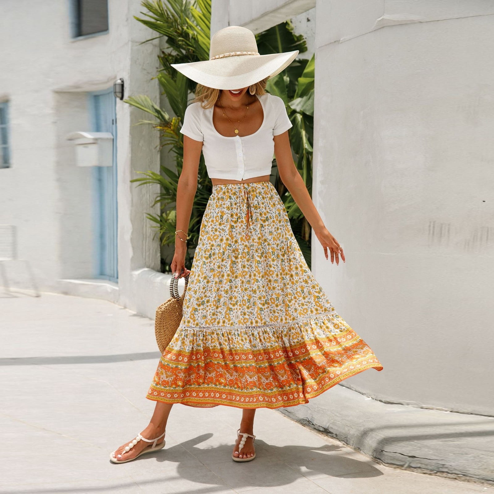 Floral Maxi Skirt