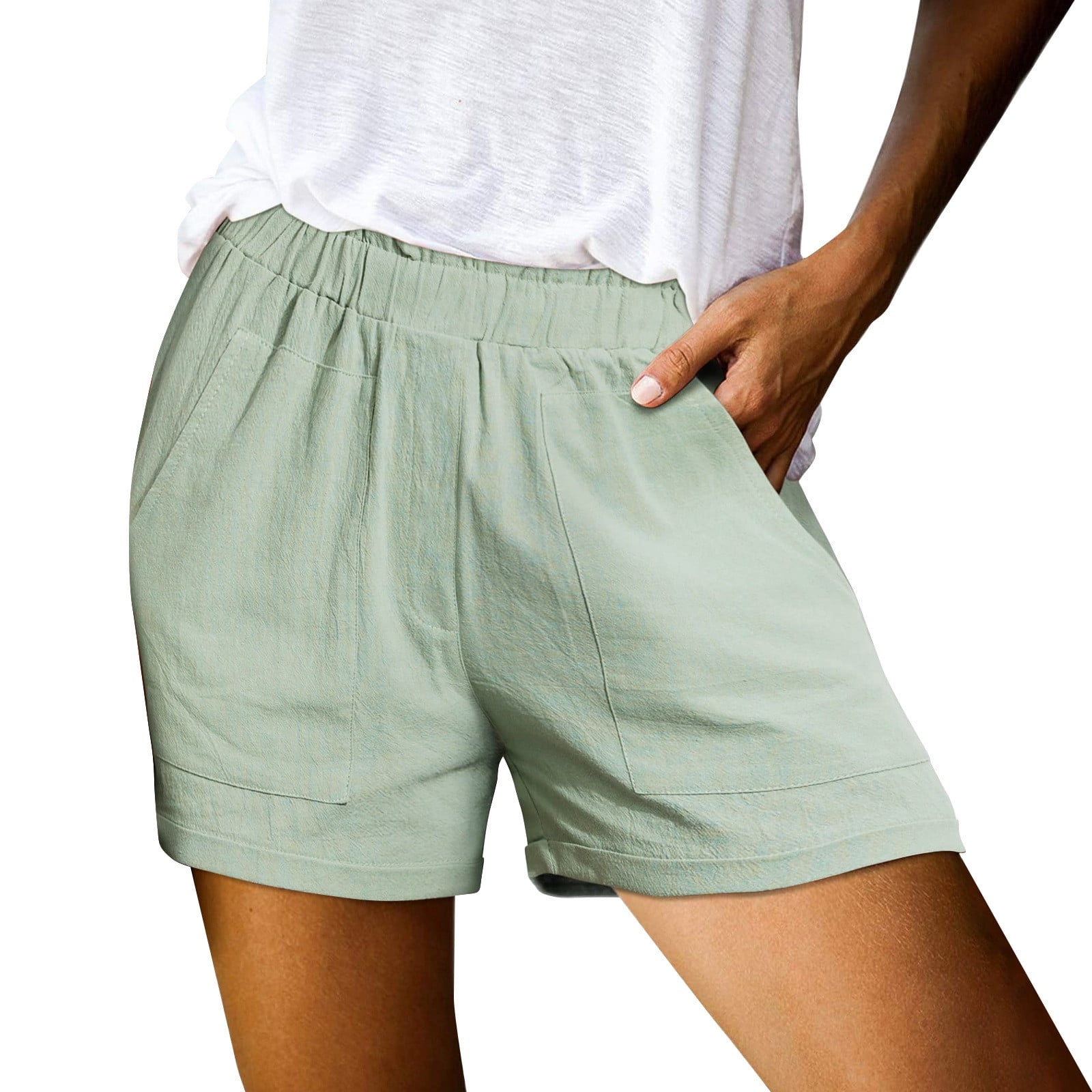 Difdany Capri Leggings for Women Tummy Control Knee Length Capri