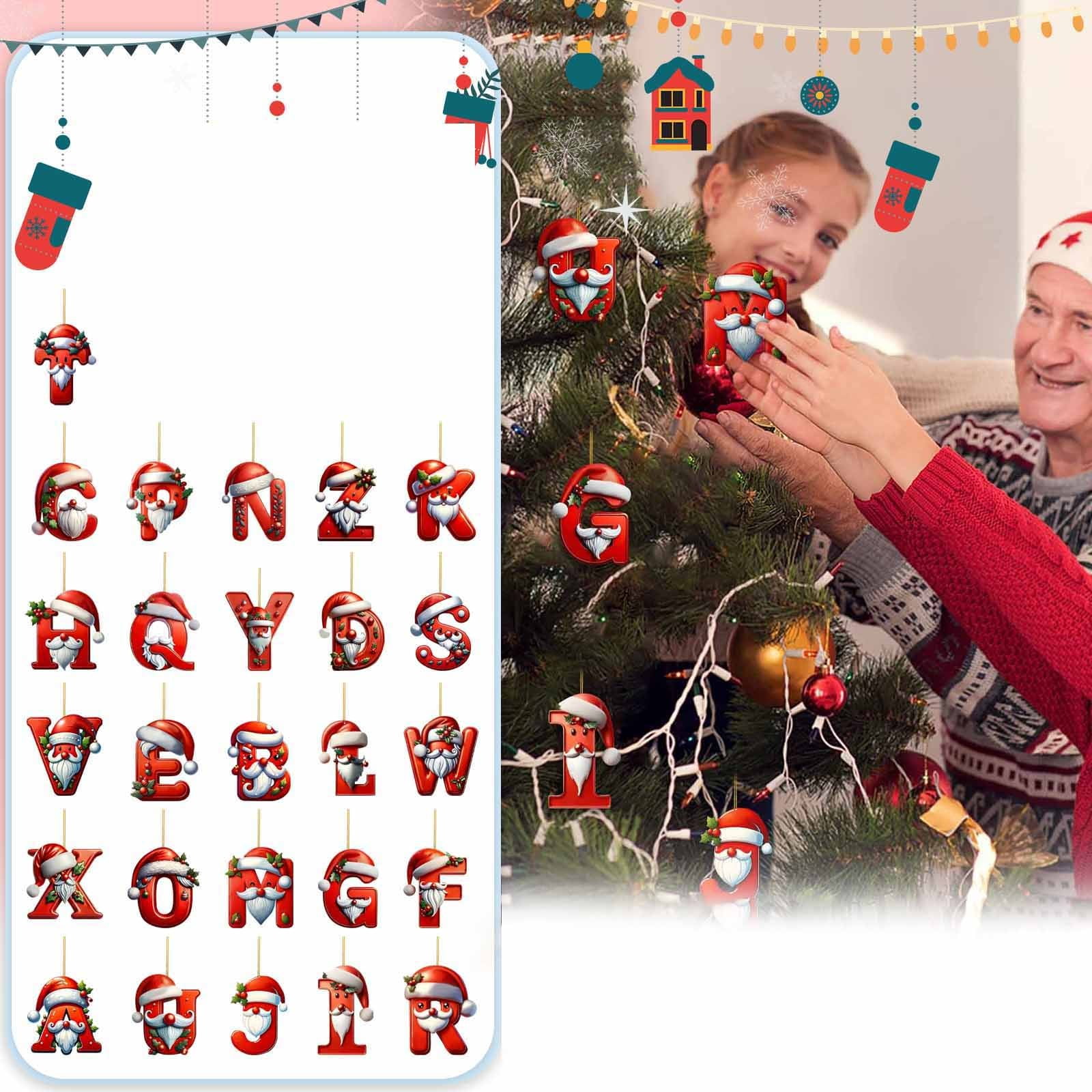 Difdany Christmas Decorations 26 Letter Christmas Tree Hanging