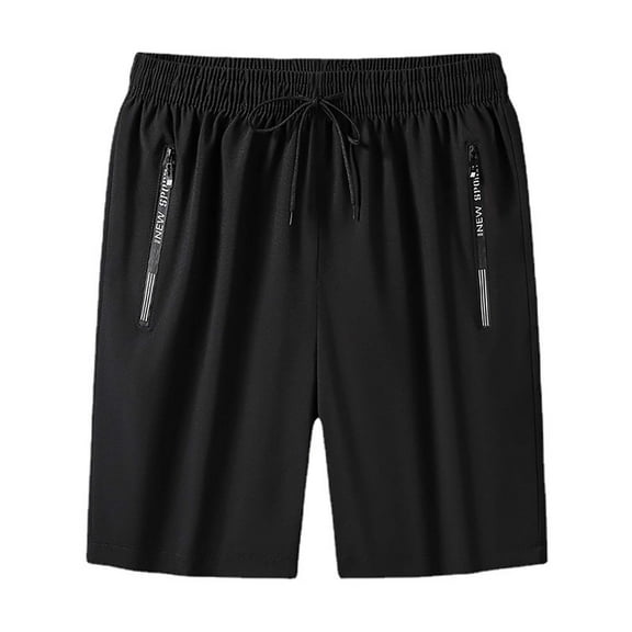 Difdany Iced Active Shorts for Women Men, Lanenow Icedactive Ice Silk Quick Drying Stretch Shorts Unisex Black M