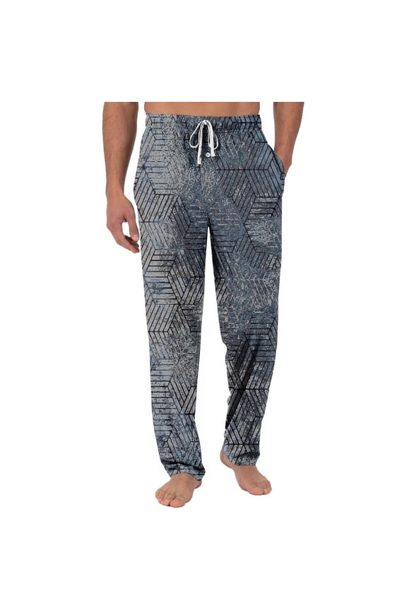 Men's Flannel Lounge Pants Cozy Casual Bottoms with Pockets Men's Pajama Bottoms