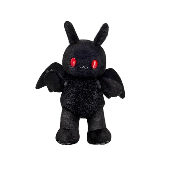 Difdany Mothman Stuffed Animal Soft Black with Red Eyes