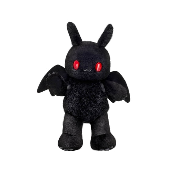 Difdany Mothman Stuffed Animal Soft Black with Red Eyes