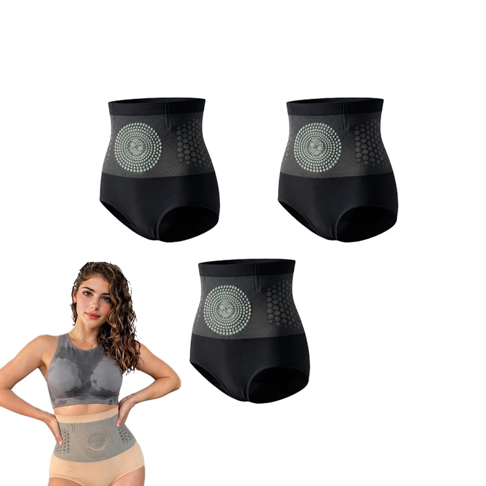 Difdany Thermogenic Fat Burning Sculpting Shorts, PAURAJU Thermal Yoga Pants, Seamless Firming Shaping Shorts with Tummy Flatten & Hip Lifting,Women Fatty Pack Thermal Shaping Shorts Size M