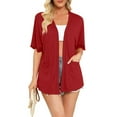 Difdany Womens Short Sleeve Kimono Cardigans Lightweight Summer
