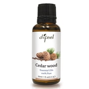 Difeel 100% Pure Cedarwood Essential Oil, Grounding Calming Aromatherapy for Relaxation, 1 oz