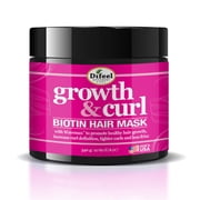 Difeel Growth and Curl Biotin Hair Mask, 12 oz, Pro-Growth Treatment for Wavy and Curly Hair