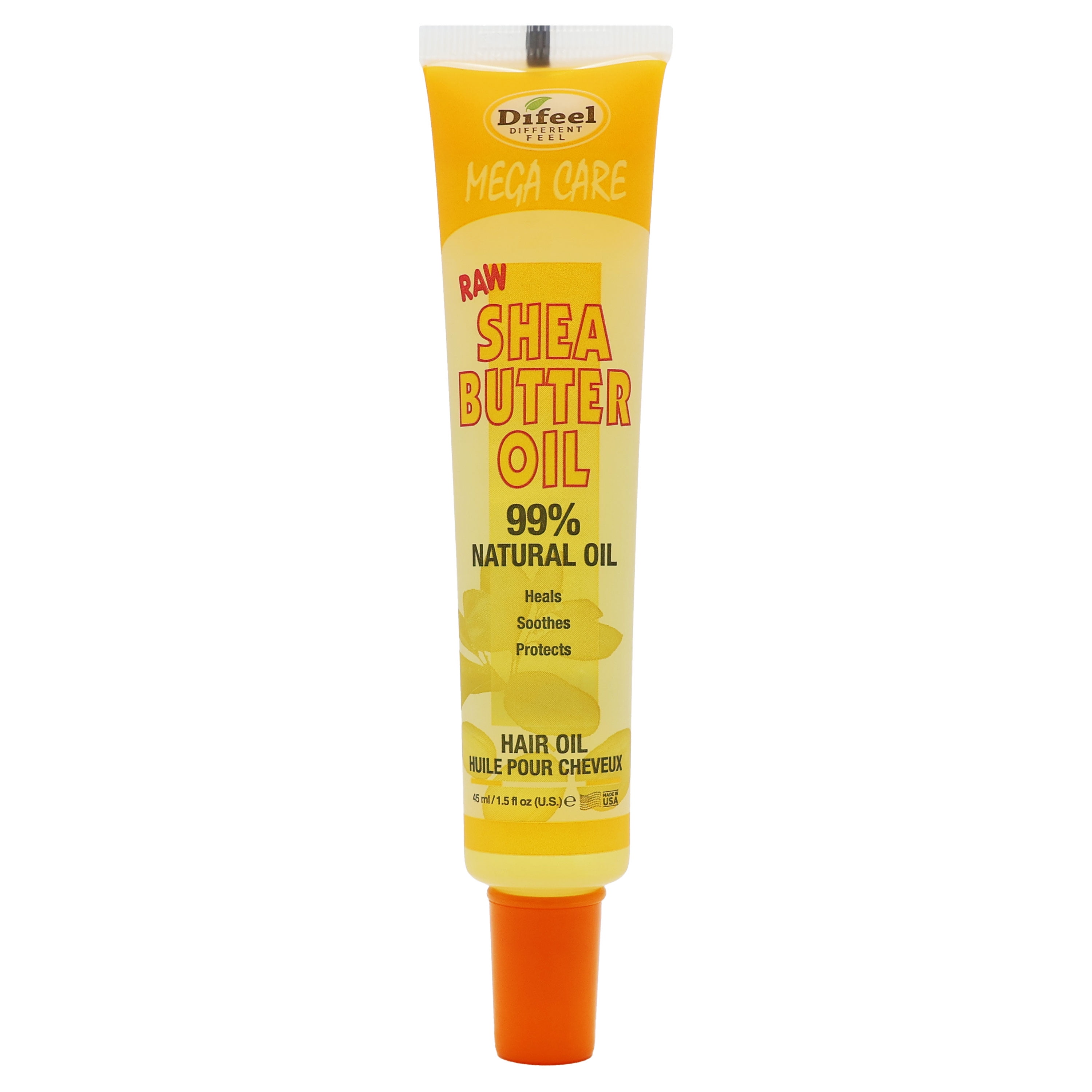Difeel Mega Care Hair Oil Raw Shea Butter Oil, 1.5 Oz, Pack of 12