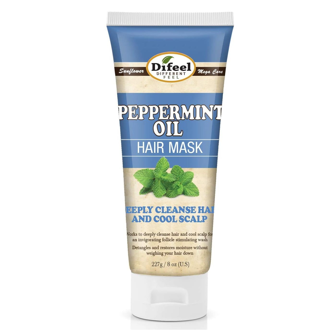 Difeel PepperMint Oil Premium Hair Mask Scalp Cooling 8 Oz., Pack of 12