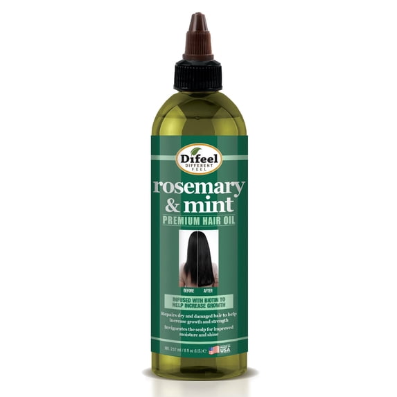 Difeel Rosemary and Mint Premium Hair Oil with Biotin 8 oz.