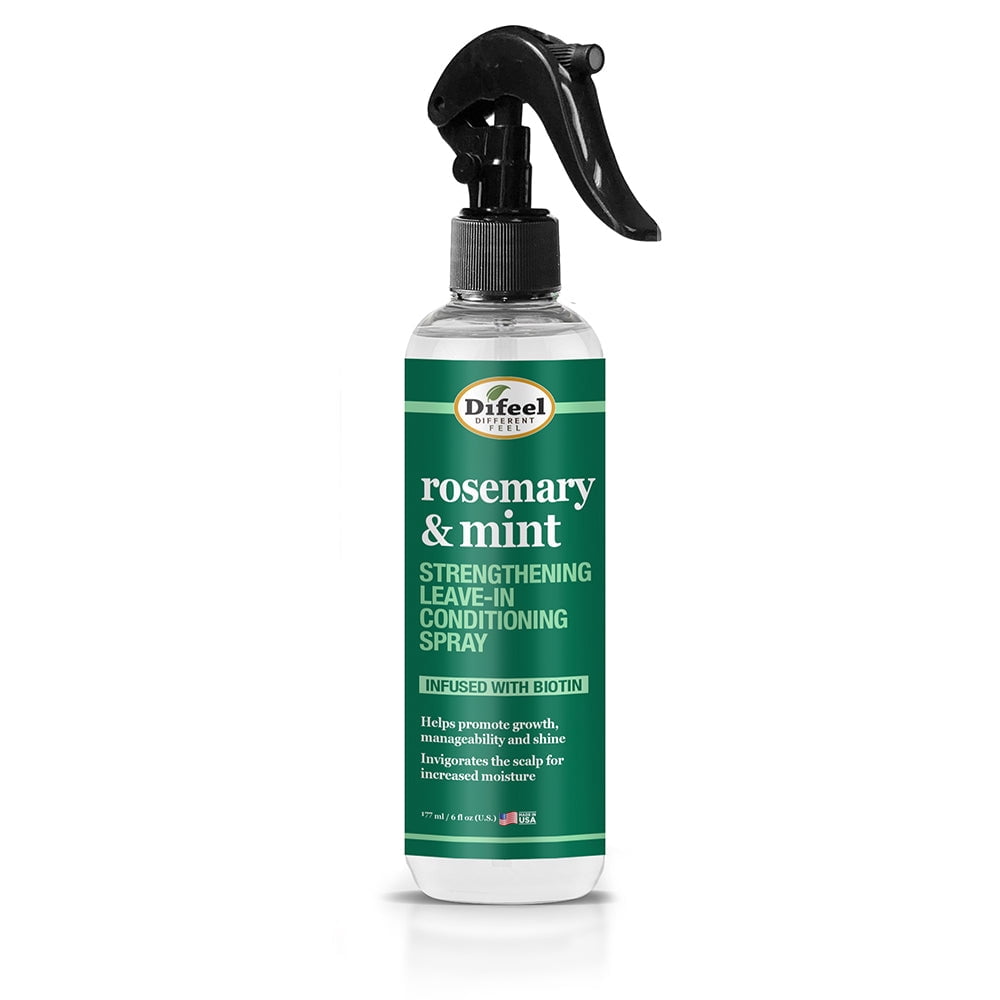 Diffin Spray Difeel Rosemary and Mint Strengthening Leave-In Conditioning Spray, 6 ...