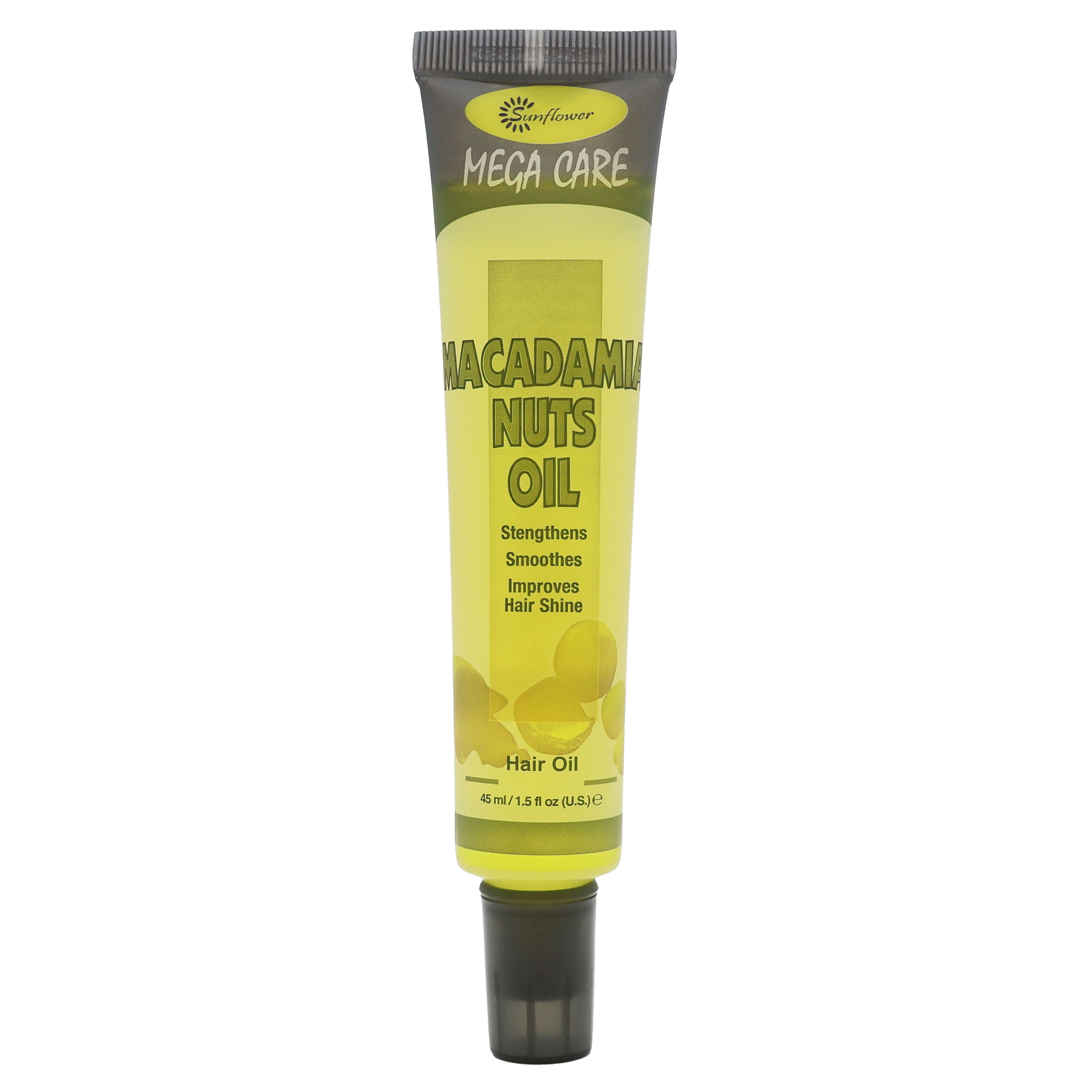 Difeel Sunflower Mega Care Hair Oil Macadamia Nuts Oil 1.5 Oz