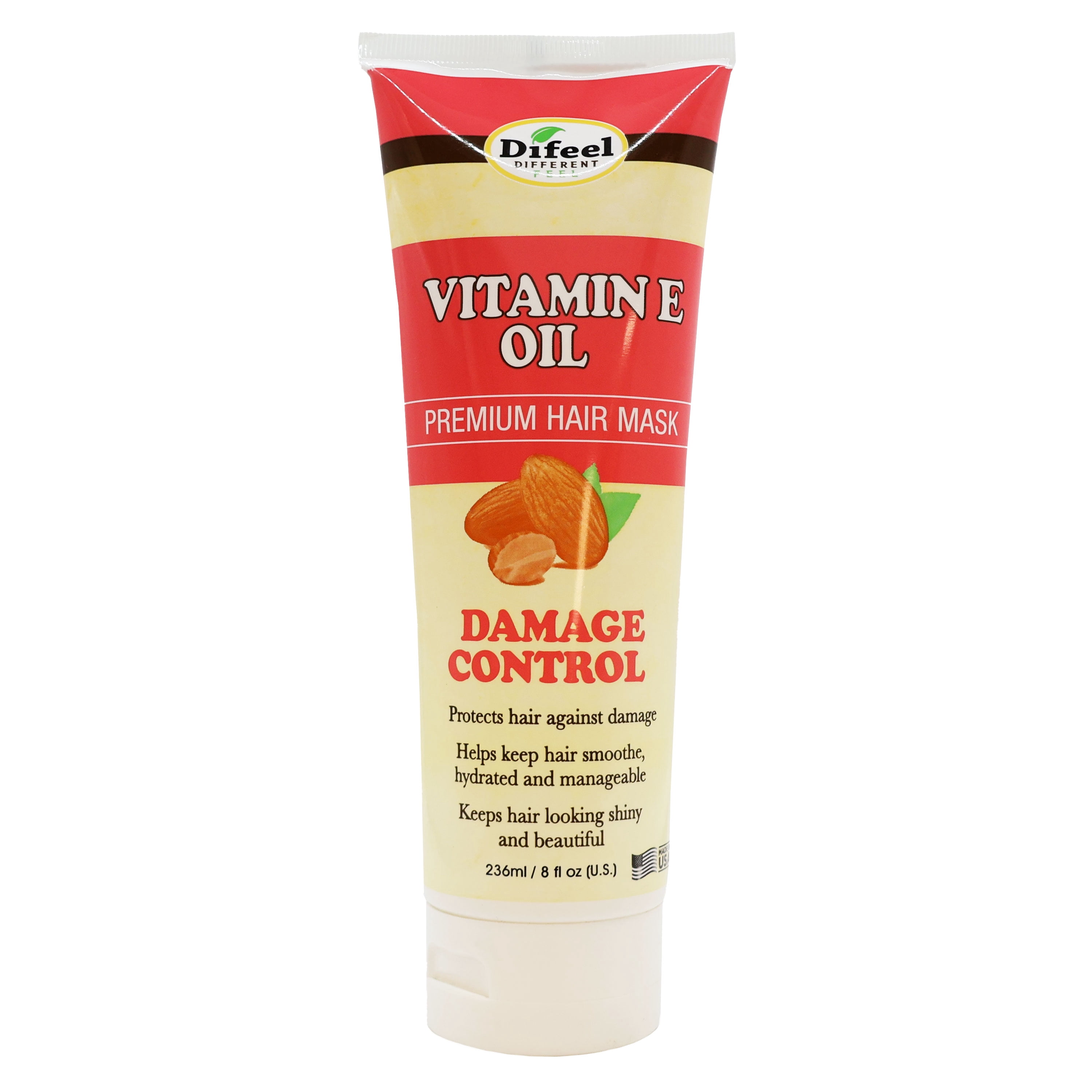 Difeel Vitamin E Oil Hair Mask Damage Control 8 Oz.