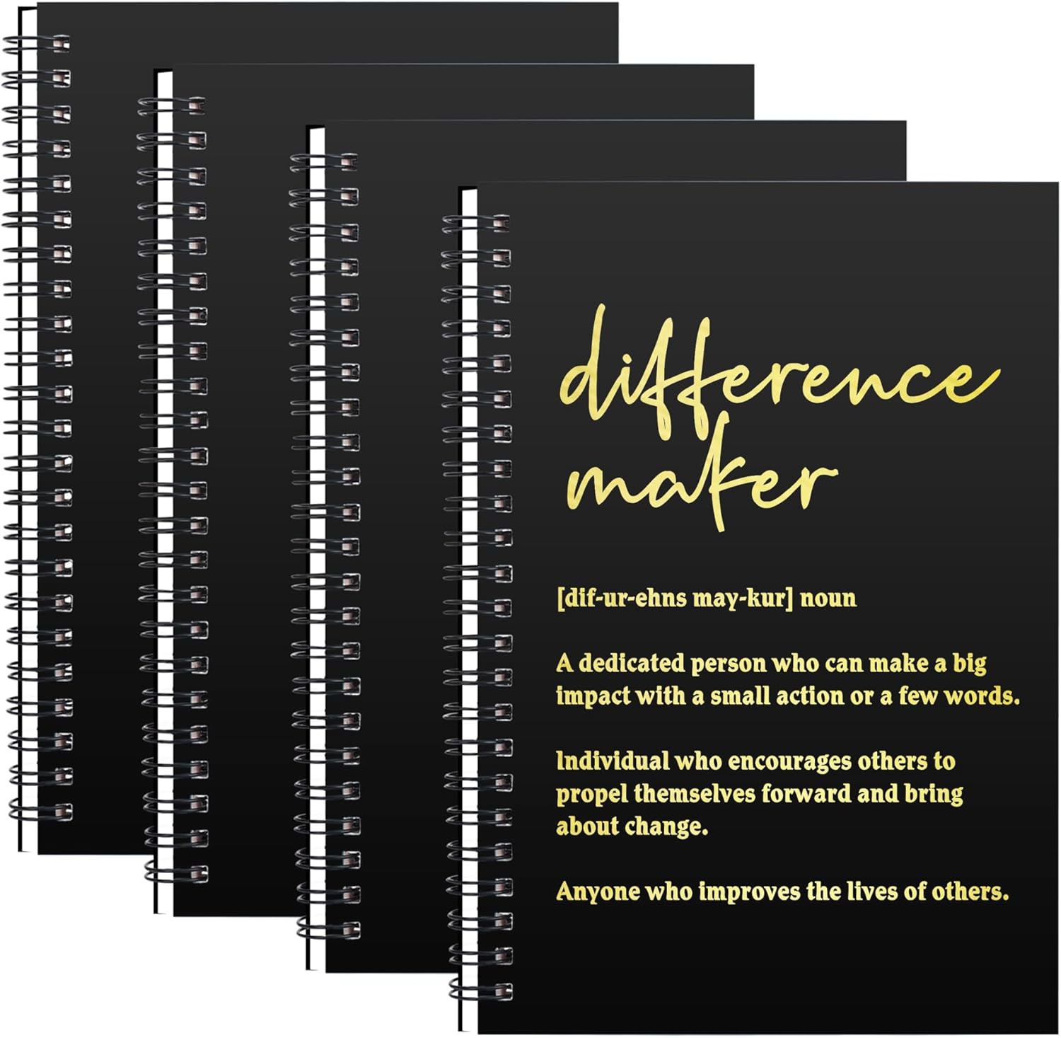 Difference Maker 4 count Spiral Journal For Women Men Difference Maker ...