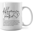thumbnail image 1 of Difference Maker Definition Mug,Boss Mug,Difference Maker Coffee Mugs 11 Ounce,Funny Coffee Mug Cups,Thank You Appreciation Gift For Teacher Boss Leader Coworker, 1 of 6